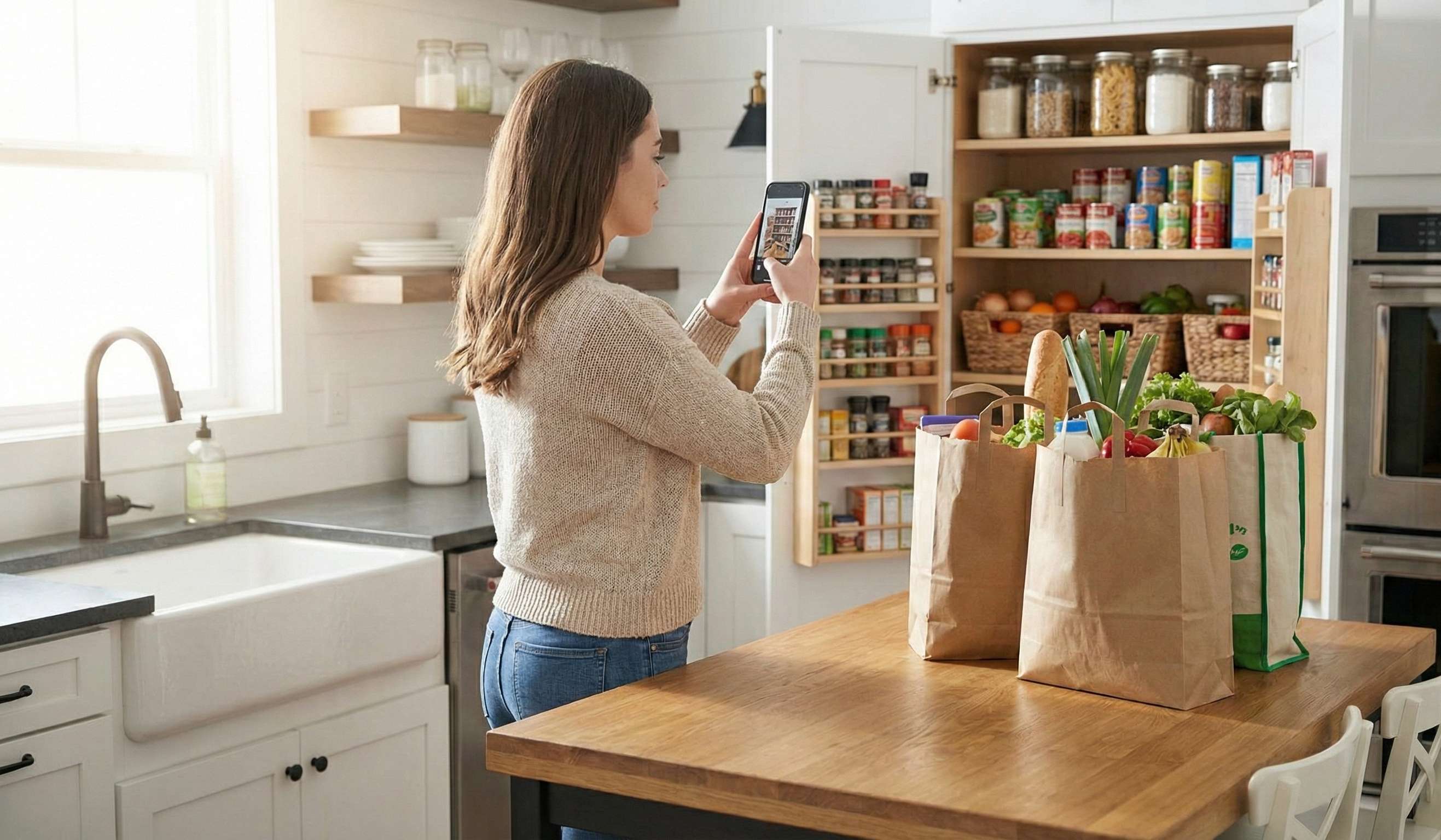 Scanning pantry with phone